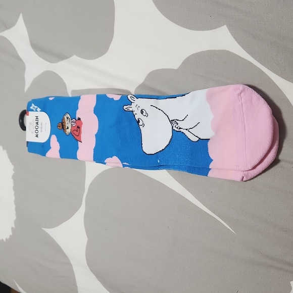 Moomin Clouds Blue Socks - Picture 3 of 6